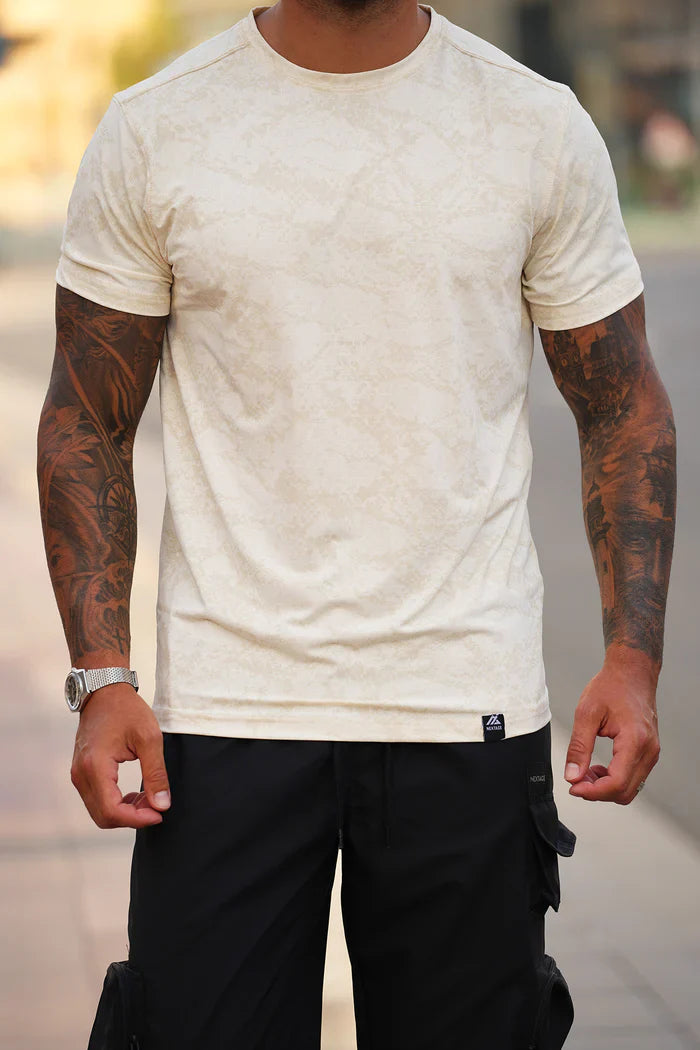 Nextage Premium Air Mesh Textured Print Cargo Tracksuit