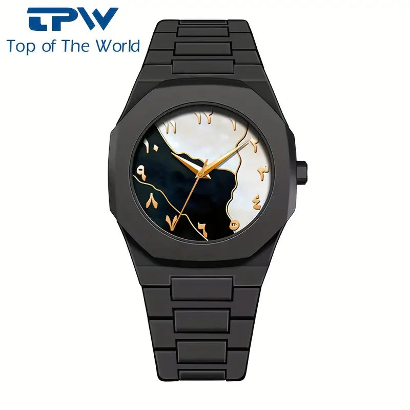 Arabic Aura Watch | Full Black Arabic Dial Watch– Trending TikTok Style Watch