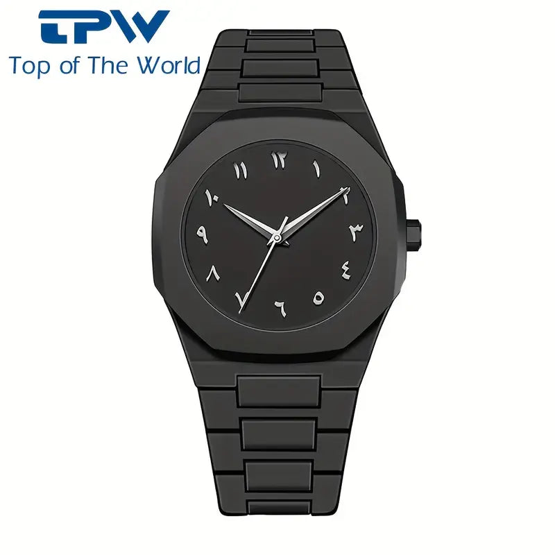 Arabic Aura Watch | Full Black Arabic Dial Watch– Trending TikTok Style Watch