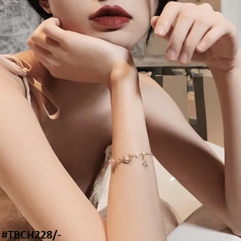 TJ Wholesale-Charms & Beads Chain Bracelet Adjustable - TBCH228 -