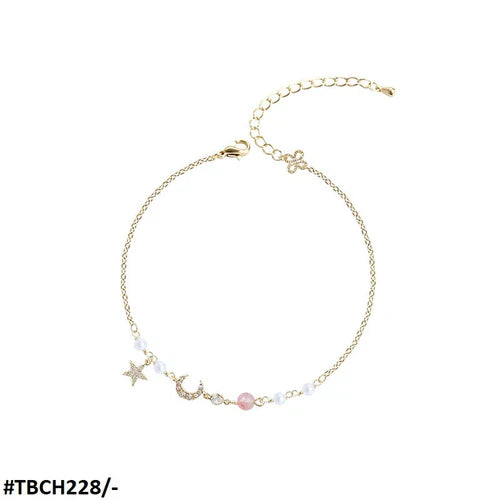 TJ Wholesale-Charms & Beads Chain Bracelet Adjustable - TBCH228 -