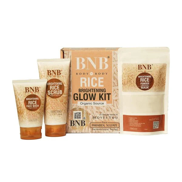 Glow Kit (Rice Face Wash, Scrub & Mask )