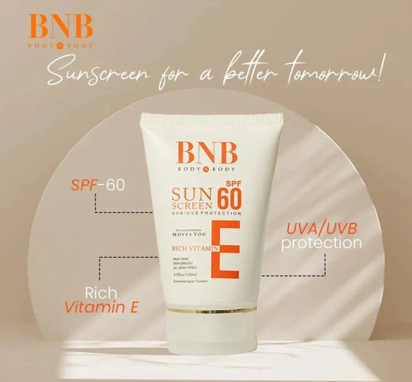 BNB Sun Screen Spf-60 Vitamin E