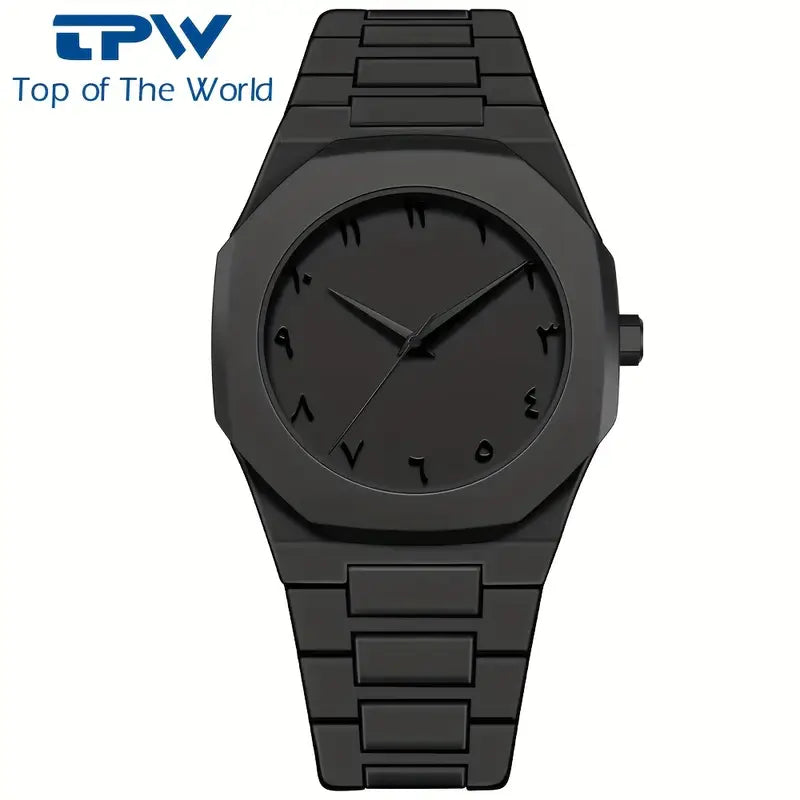 Arabic Aura Watch | Full Black Arabic Dial Watch– Trending TikTok Style Watch